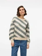Swetry damskie - Vero Moda Sweter w kolorze turkusowo-beżowym - miniaturka - grafika 1