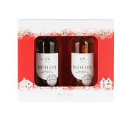 Zestawy kosmetyków damskich - Kanu Nature Merry Christmas zestaw olejków do kąpieli 2x100ml - miniaturka - grafika 1
