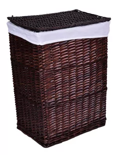 Kosz wiklinowy 48x36x66 cm - 114L - brązowy - Kosze na bieliznę - miniaturka - grafika 2
