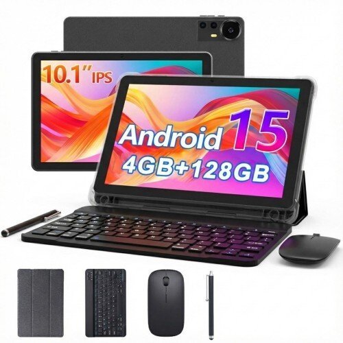Tablet ExtraLink Extralink CP31 4GB RAM+128GB Czarny Android 15, 2Mpx+8Mpx, 6000mAh, 1280x800px, klawiatura, mysz, rysik