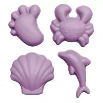 Scrunch Silikonowe Foremki do piasku, 4szt. - Lila - Funkit World - Scrunch FW38109 - Koce - miniaturka - grafika 2