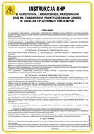 Instrukcje stanowiskowe BHP - IAA10 INSTRUKCJA OGÓLNA BHP W WARSZTATACH, PN - PŁYTA PCV 1MM; (245X350MM) - miniaturka - grafika 1