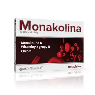 Alg Pharma, Monakolina, 30 tab. - Witaminy i minerały Alg Pharma, Monakolina, 30 tab. - Witaminy i minerały - miniaturka - grafika 1