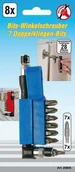 Bity - Kraftmann przesunięcie śrubokręt z 7 podwójnych ostrzy bity, 20805 - miniaturka - grafika 1