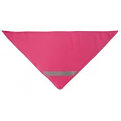 Rękawiczki rowerowe - Chusta odblaskowa bandana z pasem odblaskowym dla dzieci 45x45x66cm różowa - miniaturka - grafika 1