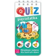 Powieści i opowiadania - Quiz Pięciolatka Obrazkowe Zadania Dla Bystrych Dzieci Praca zbiorowa - miniaturka - grafika 1