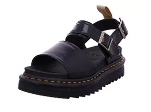 Dr. Martens Sandały damskie z paskiem na kostkę, Czarny Oxford, 40.5 EU - Sandały damskie - miniaturka - grafika 1