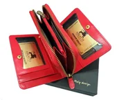 Portfele - DUŻY EKSKLUZYWNY SKÓRZANY PORTFEL DAMSKI ABIATTI - miniaturka - grafika 1