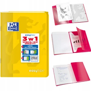 OXFORD ZESZYT ZESZYTY A4/60 KRATKA EASYBOOK, ŻÓŁTY - Zeszyty szkolne - miniaturka - grafika 1
