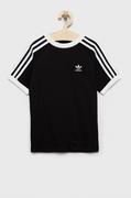 Koszulki i topy damskie - adidas Originals t-shirt dziecięcy kolor czarny z aplikacją - miniaturka - grafika 1