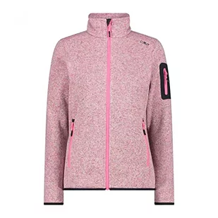 CMP - damska kurtka Knit-Tech Pink Fluo-biała, 52 - Kurtki damskie - miniaturka - grafika 1