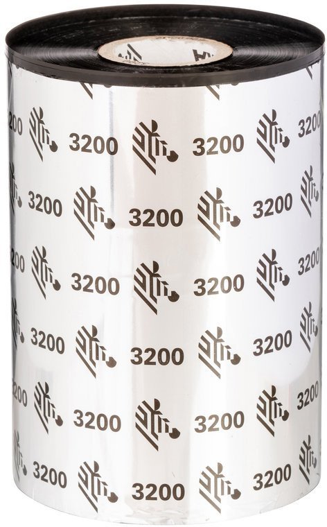 Wax/Resin Ribbon, 110mmx300m, 3200; High Performance, 25mm core, with notches for GT800 printer, 12/box