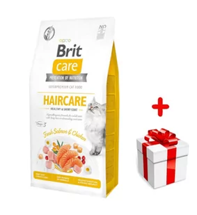 BRIT Care Cat  Grain-Free Haircare 2kg + niespodzianka dla kota GRATIS! - Sucha karma dla kotów - miniaturka - grafika 1