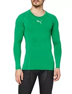 Koszulki męskie - PUMA Unisex Liga Baselayer Tee Ls 655920 T Shirt, Grün (Pepper Green), L - miniaturka - grafika 1