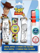 Zegarki dla dzieci - Kids Licensing Toy Story z paskami do kolorowania WD20340 - miniaturka - grafika 1