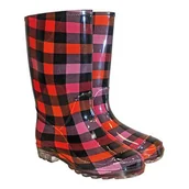 Kalosze damskie - Kalosze Damskie Długie W Kratkę Color MC r.36 - miniaturka - grafika 1