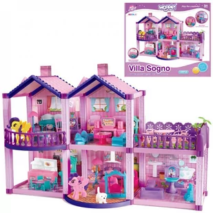 WOOPIE Domek dla Lalek Kucyków PONY FANTASY VILLA 120 el. - Domki dla lalek - miniaturka - grafika 1