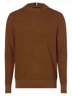 Tommy Hilfiger - Sweter męski, brązowy - Swetry męskie - miniaturka - grafika 1