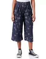 Spodnie damskie - Love Moschino Damskie spodnie jeansowe Culotte Fit, Enzimix15adritt, 42 - miniaturka - grafika 1