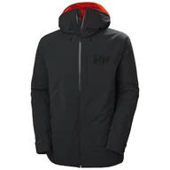 Kurtki narciarskie - Helly Hansen, Powderface, kurtka narciarska, męska, czarna - miniaturka - grafika 1