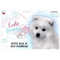 Starpak Blok rysunkowy A4/20K biały Cute Doggy (20szt) - Szkolne artykuły papiernicze - miniaturka - grafika 1