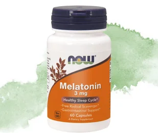 MELATONIN (melatonina) 3mg 60 kapsułek NOW Foods - Suplementy naturalne - miniaturka - grafika 1