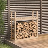 Akcesoria kominkowe - vidaXL Stojak na drewno, 110x35x108,5 cm, lite drewno sosnowe - miniaturka - grafika 1