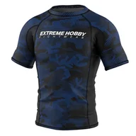 Koszulki sportowe męskie - Rashguard fitness męski z krótkim rękawem EXTREME HOBBY HAVOC - miniaturka - grafika 1