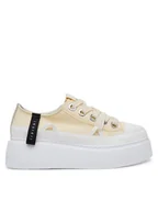 Trampki damskie - Inuikii Trampki Matilda Canvas Low 30102-025 Żółty - miniaturka - grafika 1