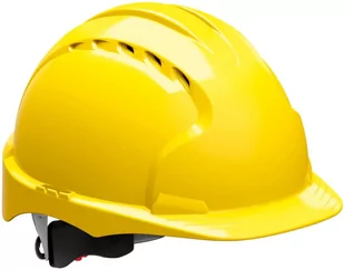 Kask ochronny EVO3 z blokadą skrętną, EN 397, żółty - Akcesoria BHP - miniaturka - grafika 1