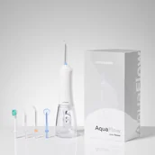 Irygatory do zębów - Smilesonic AquaFlow WHITE irygator bezprzewodowy z 5 końcówkami - miniaturka - grafika 1