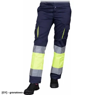SPODNIE OCHRONNE DO PASA REIS FRAUBAX-T; STALOWO-ŻÓŁTY - Odzież robocza SPODNIE OCHRONNE DO PASA REIS FRAUBAX-T; STALOWO-ŻÓŁTY - Odzież robocza - miniaturka - grafika 1