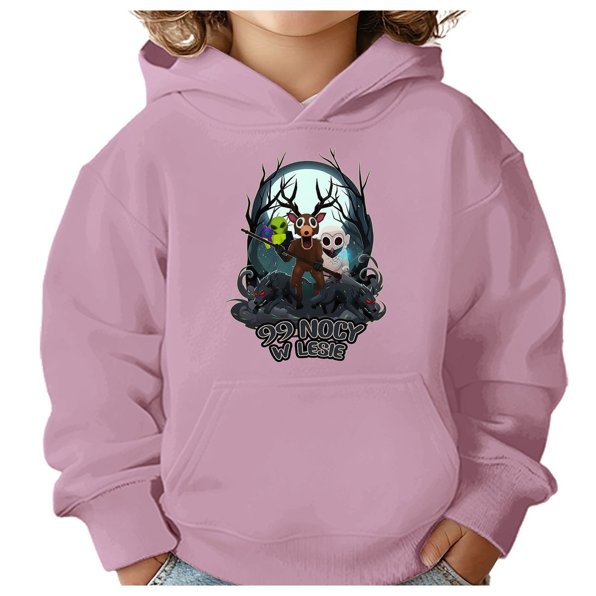 BLUZA DZIECIĘCA Z KAPTUREM 99 NOCY W LESIE ROBLOX 134-140 PREZENT