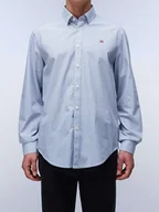 Koszule męskie - Napapijri Koszula - Regular fit - w kolorze błękitnym - miniaturka - grafika 1