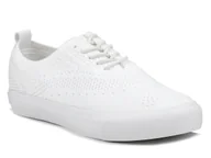 Trampki damskie - Trampki tenisówki damskie Big Star NN274218 całe białe niskie sznurowane-37 - miniaturka - grafika 1