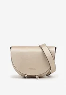 Torebki damskie - Złota Półokrągła Torebka Typu Listonoszka Tanaritria - miniaturka - grafika 1