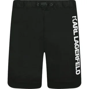 Karl Lagerfeld Kids Szorty kąpielowe | Regular Fit - Spodnie i spodenki dla chłopców - miniaturka - grafika 1