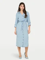 Sukienki - ONLY Sukienka koszulowa Charis 15337931 Niebieski Regular Fit - miniaturka - grafika 1