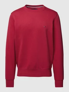 Sweter z dzianiny z wyhaftowanym logo - Swetry męskie - miniaturka - grafika 1