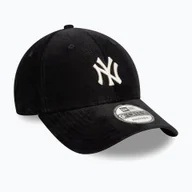 Czapki damskie - Czapka z daszkiem New Era Cord 9Forty New York Yankees black WYSYŁKA W 24H 30 DNI NA ZWROT - miniaturka - grafika 1