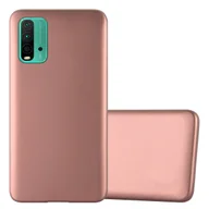 Etui i futerały do telefonów - Pokrowiec Do Xiaomi RedMi 9T / POCO M3 w METALLIC RÓŻOWE ZŁOTO Etui TPU Silikon Obudowa Ochronny Case Cover Cadorabo - miniaturka - grafika 1
