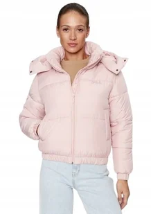 FILA DAMSKA KURTKA PUCHOWA RÓŻOWA Z KAPTUREM XS JSA - Kurtki damskie - miniaturka - grafika 1