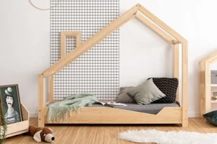 Łóżko dziecięce LUNA A 80x160 sosna - POLECA nas aż 98% klientów - ZAMÓW (91 822 80 56) - Łóżka dla dzieci i młodzieży - miniaturka - grafika 1
