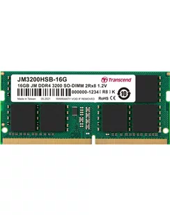 TRANSCEND 16GB JM DDR4 3200MHz SO-DIMM 2Rx8 1Gx8 CL22 1.2V - Pamięci RAM - miniaturka - grafika 1