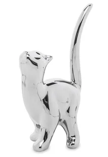 Figurka PIGMEJKA Kot, biała, 15,5x8,5x5 cm - Figurki dekoracyjne - miniaturka - grafika 1