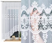 Firany - DARIA firana żakardowa wzór, 018982, 300x160cm (gotowa) z łukiem - miniaturka - grafika 1
