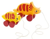 Pchacze - Trefl,  Zabawka drewniana, Dinos - Triceratops, 61745 - miniaturka - grafika 1