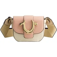 Torebki damskie - True Religion Damska torebka crossbody, mini klapka, regulowana torebka na ramię z logo podkowy, multi - miniaturka - grafika 1