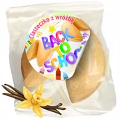 Pieczywo chrupkie - CIASTECZKA Z WRÓŻBĄ SZKOLNE dla uczniów POZYTYWNE KOMPLEMENTY 1 sztuka - miniaturka - grafika 1