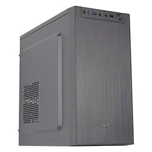 Aerocool CS108BKV1, Kompaktowa obudowa PC Micro ATX, Polerowane aluminium, Wentylator 80 cm, Czarny - Obudowy komputerowe - miniaturka - grafika 1